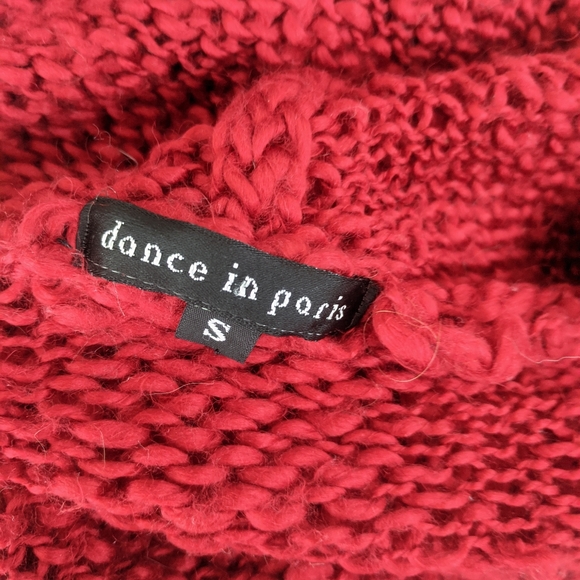 Red Maxi Cardigan S Long Dance in Paris - Picture 8 of 10